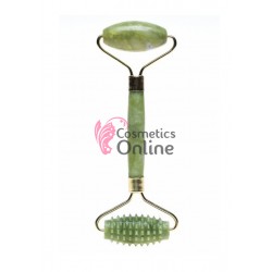 Piatra de jad pentru masaj Cod JD004 Verde cu 2 capete